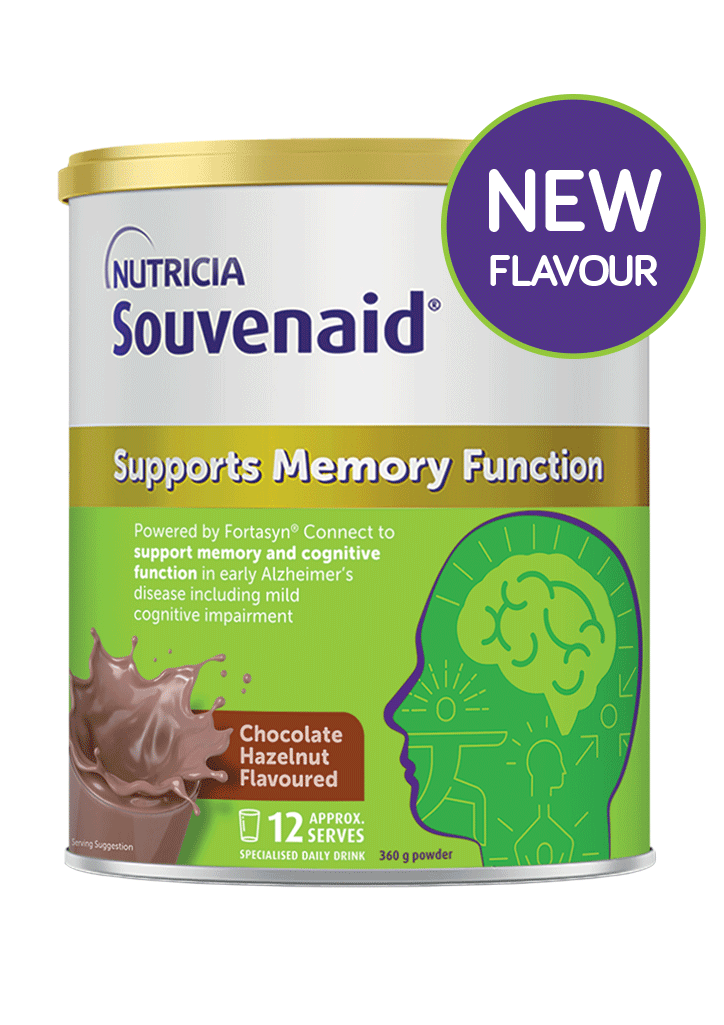 Souvenaid powder in Chocolate Hazelnut flavour