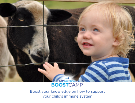 Baby with goat immune system boostcamp aptamil