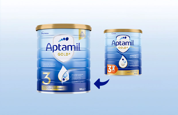 We’ve made changes to our Aptamil® Gold+ formulations