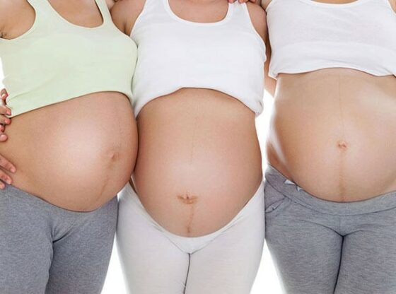 3 pregnant bellies
