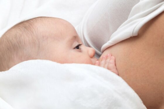 Baby breastfeeding