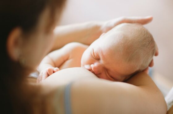 baby breastfeeding