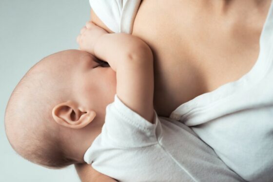 baby breastfeeding