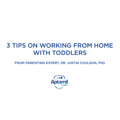 3 tips on working from home with toddlers