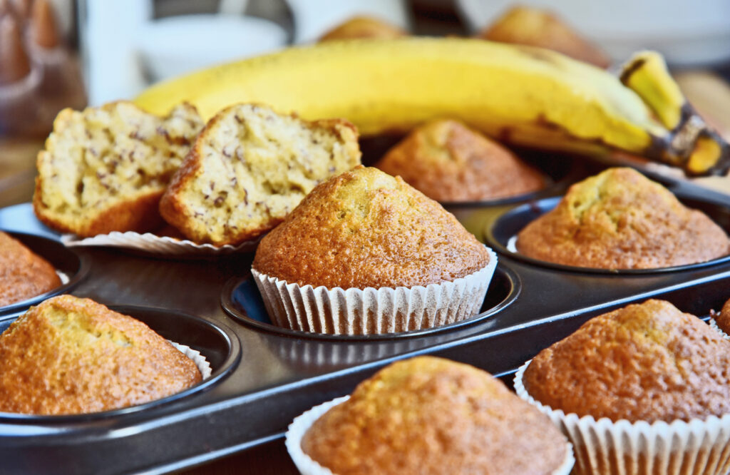 Banana bread muffins