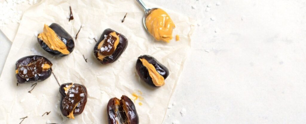 Dates and peanut butter.
