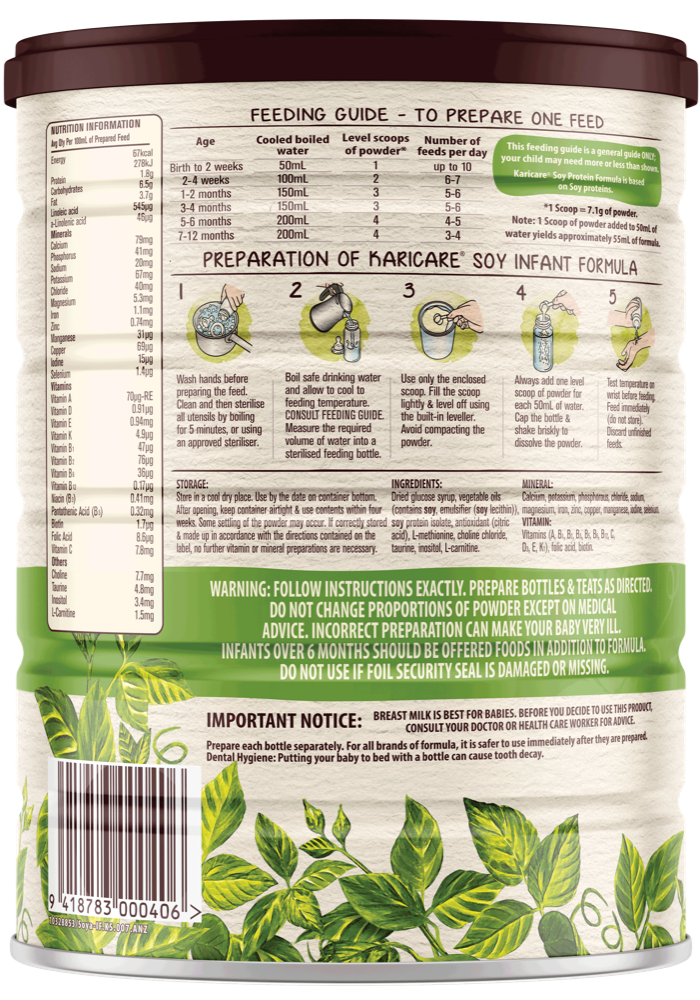 karicare soy formula
