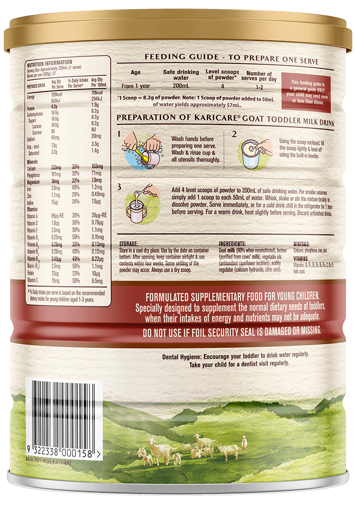 Karicare Toddler Goats' Milk Drink From 12+ Months - 3 | Paediatrics