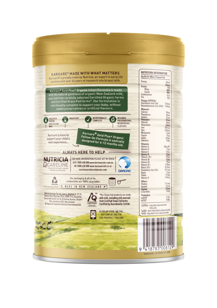 Karicare Gold Plus Organic Stage 1 BOP