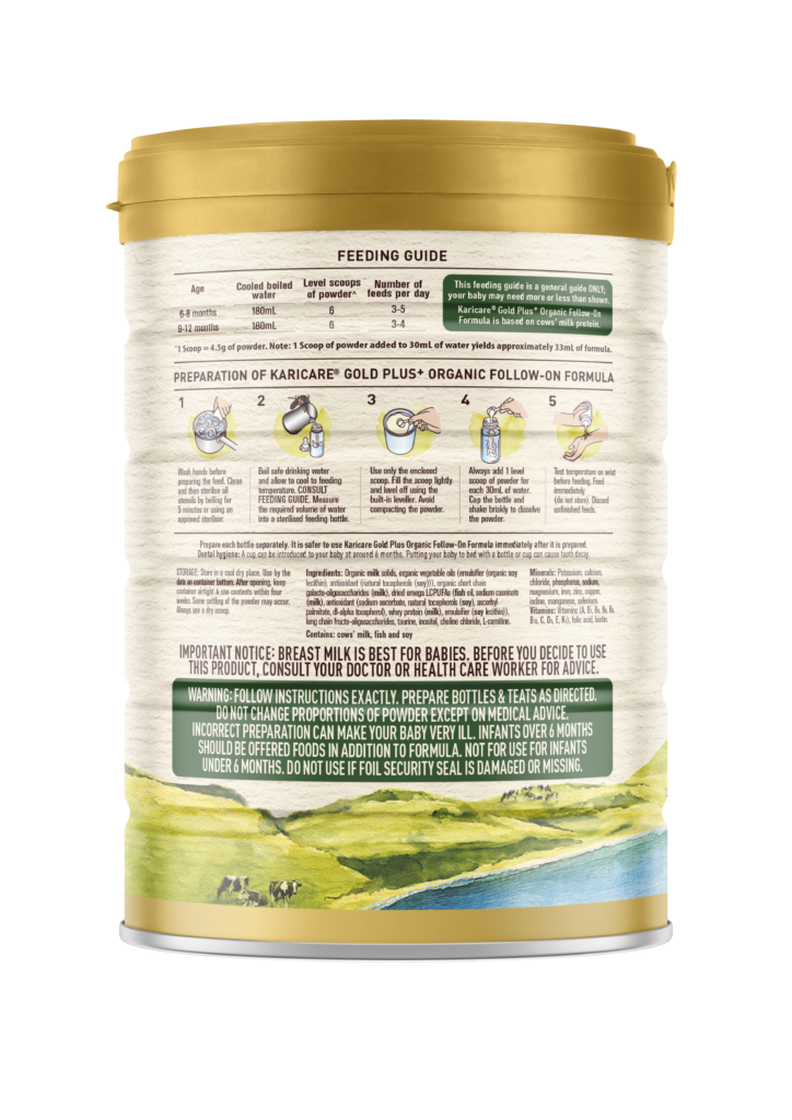 Karicare Gold Plus Organic Stage 2 SOP