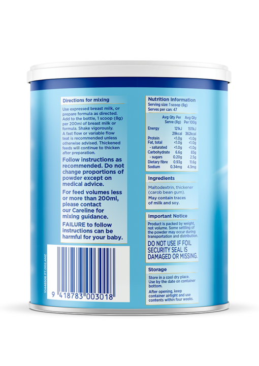 Aptamil Feed Thickener Formula & Breast Milk Paediatrics Nutricia
