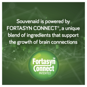 Fortasyn Connect Patented logo on green background.